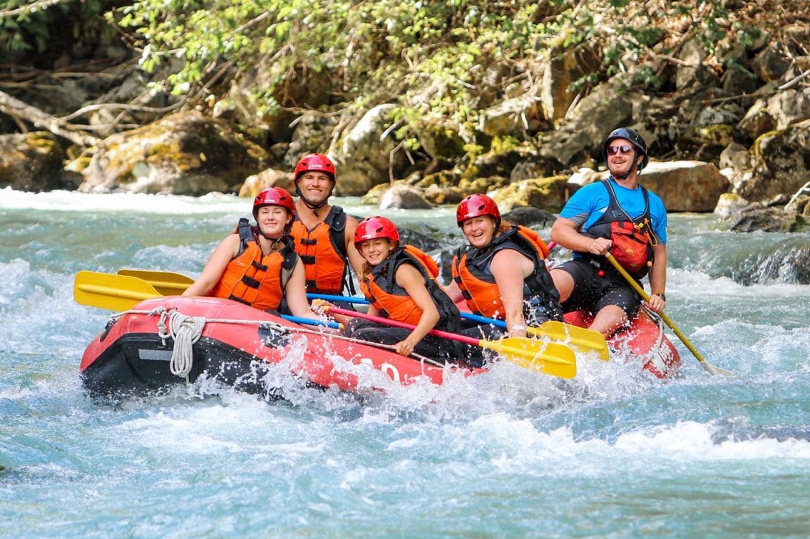 White water rafting at Kitulgala