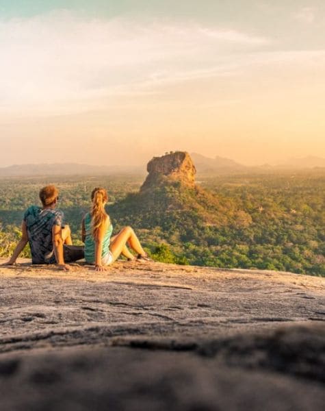 Sunset view from Pidurangala Rock